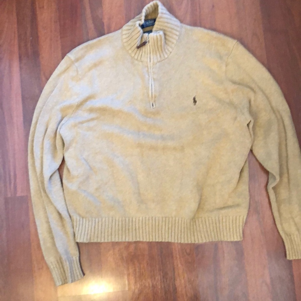 Quarter zip pullover sweater